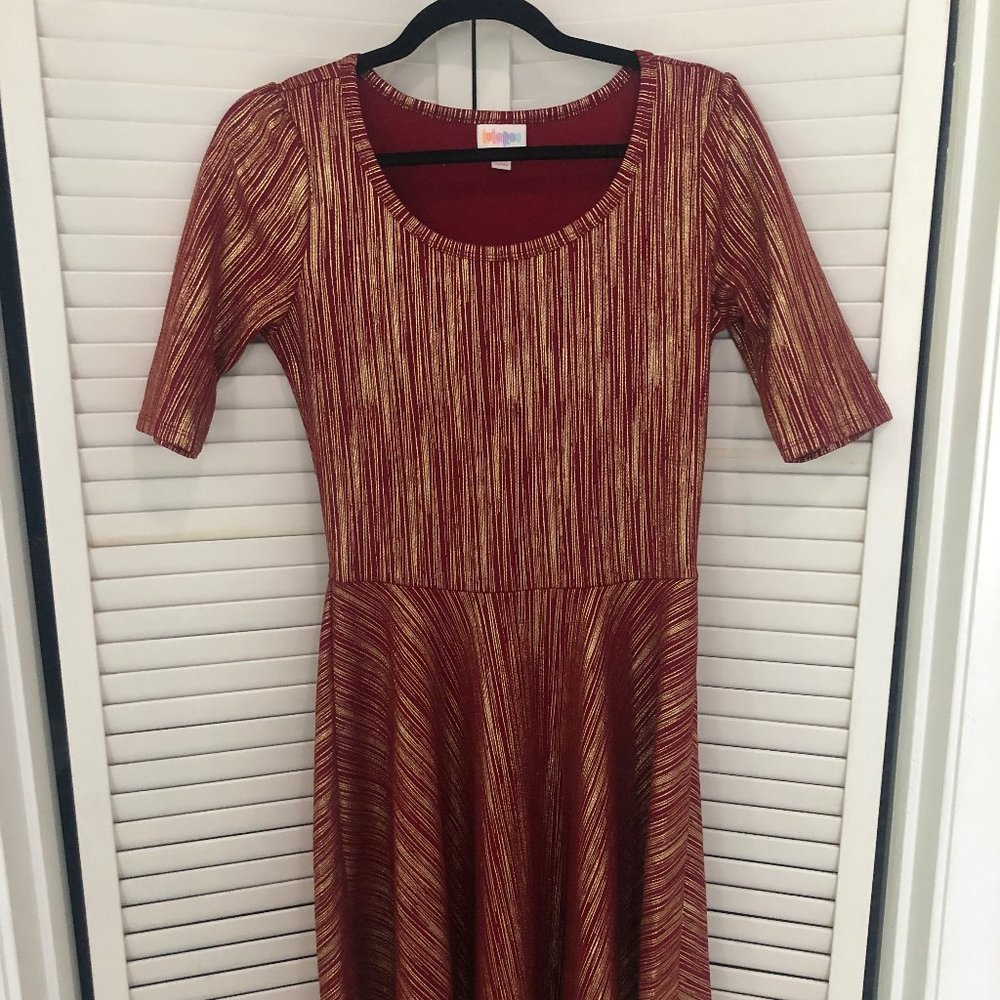 High waisted mid length dress